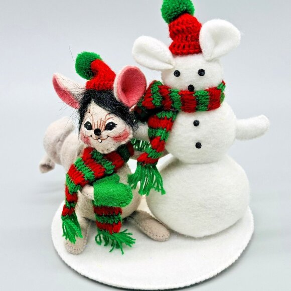 Annalee Other - Annalee Sno-Like Me Mouse Snowman 778103 Winter Scarf Hat 6 inch 2002